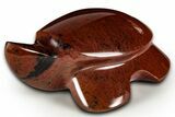 Polished Red (Mahogany) Obsidian Turtle - Oregon #331575-1